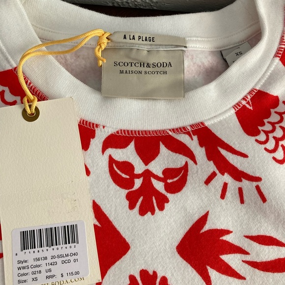 Scotch and Soda Women Crewneck Graphic Sweatshirt NWT - Picture 6 of 11